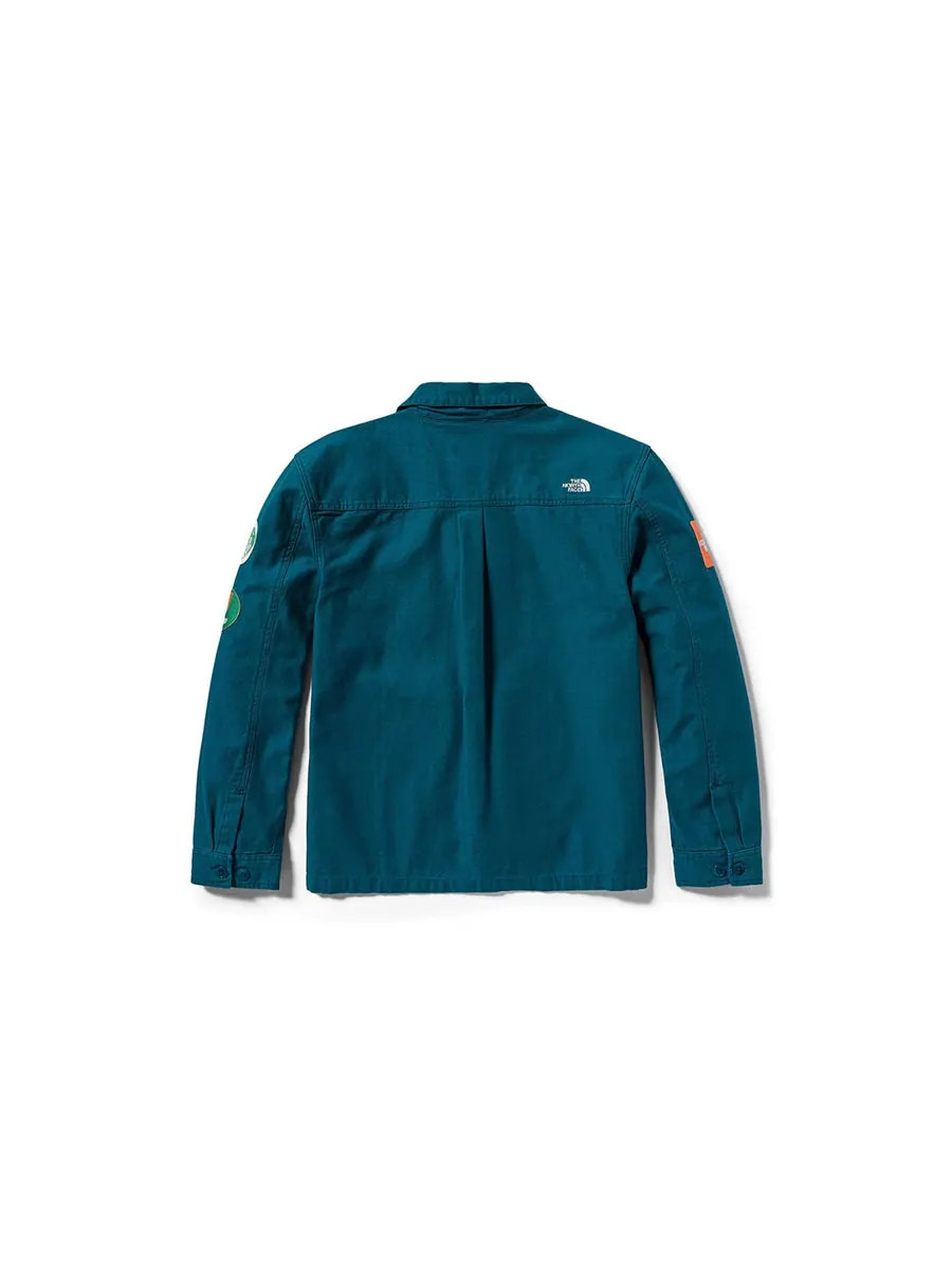 Куртка THE NORTH FACE Valley Shacket Shirt 'Teal' — изображение 2 из 2, бирюзовый