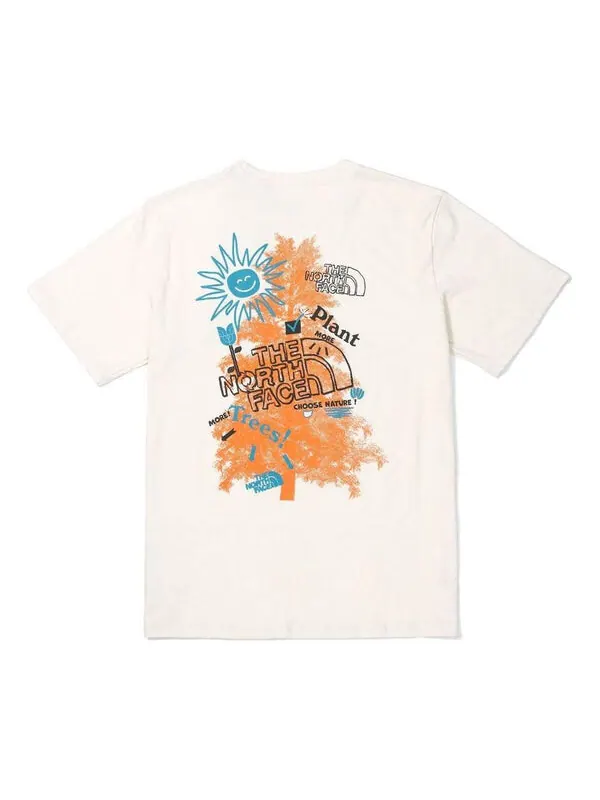 Футболка short sleeve earth day t-shirt 'beige' The North Face — изображение 1 из 2, бежевый