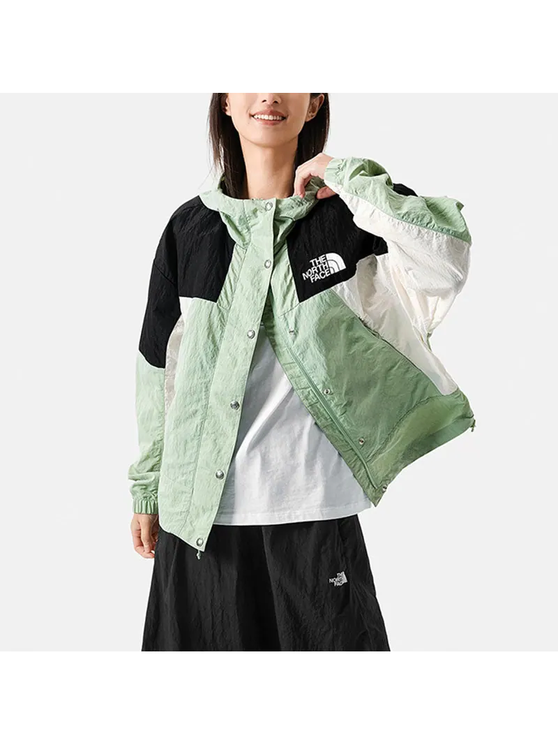 Куртка (WMNS) THE NORTH FACE MTN Wind Jacket 'Teal' — изображение 4 из 5, бирюзовый