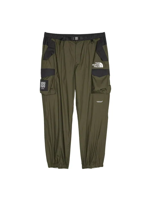 Брюки x undercover soukuu hike belted utility shell pant 'olive green' The North Face — изображение 1 из 3, оливковый зеленый