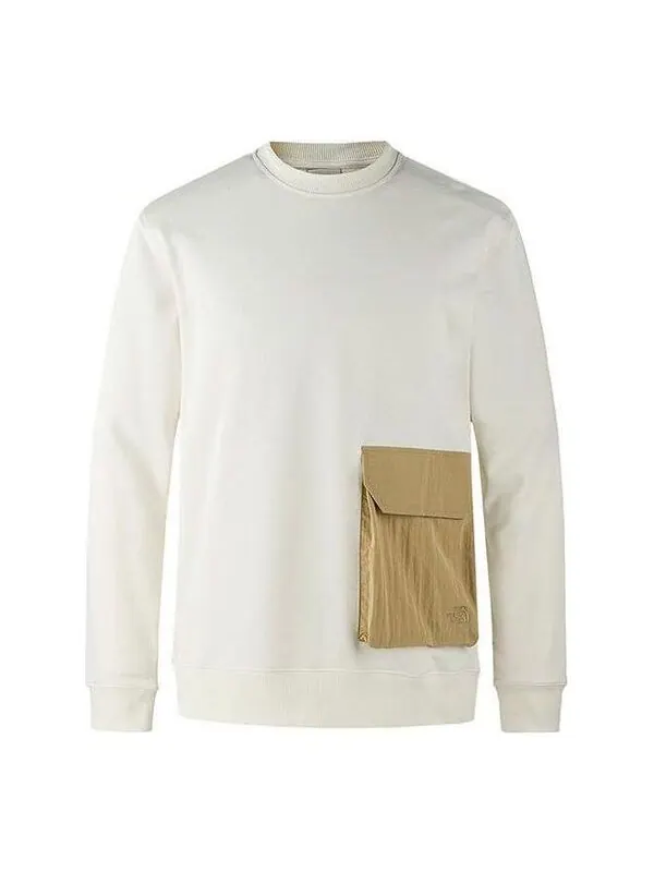Свитер hybrid pocket crew sweater 'beige' The North Face — изображение 1 из 2, бежевый