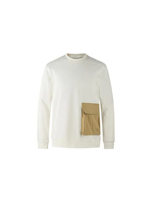 Свитер hybrid pocket crew sweater 'beige' The North Face — изображение 2 из 2, бежевый