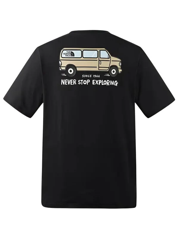 Футболка van life graphic t-shirt 'black' The North Face — изображение 2 из 4, черный