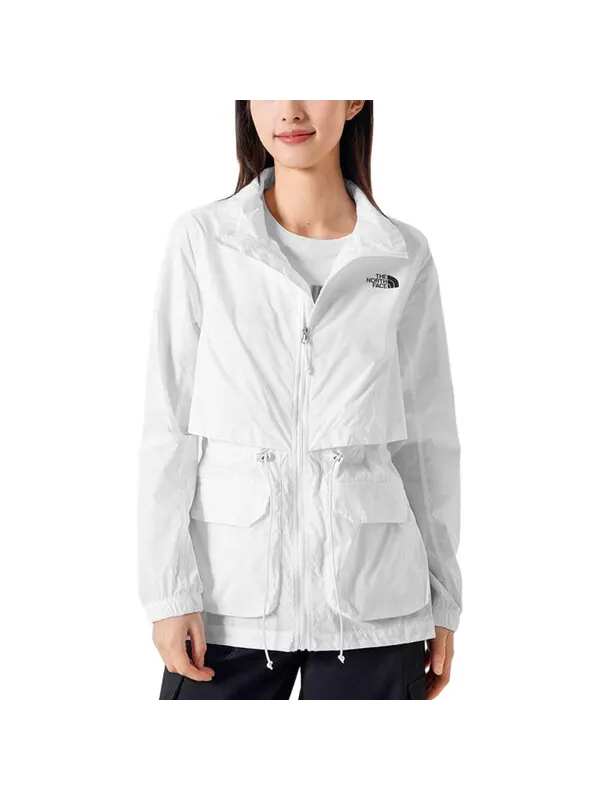 Куртка phlego wind jacket 'white' The North Face — изображение 3 из 4, белый/черный
