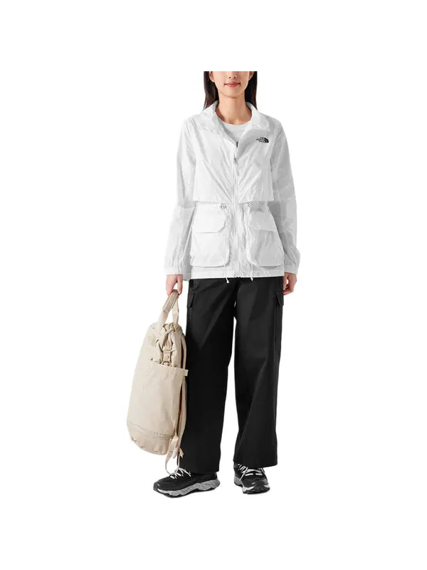 Куртка phlego wind jacket 'white' The North Face — изображение 4 из 4, белый/черный