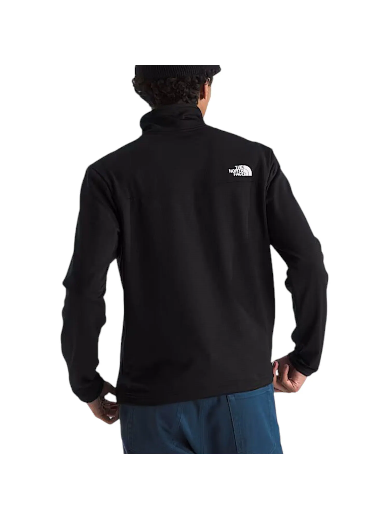 Куртка The North Face Cedar Trail Grid Fleece с застежкой-молнией на четверть длины — изображение 2 из 2, черный