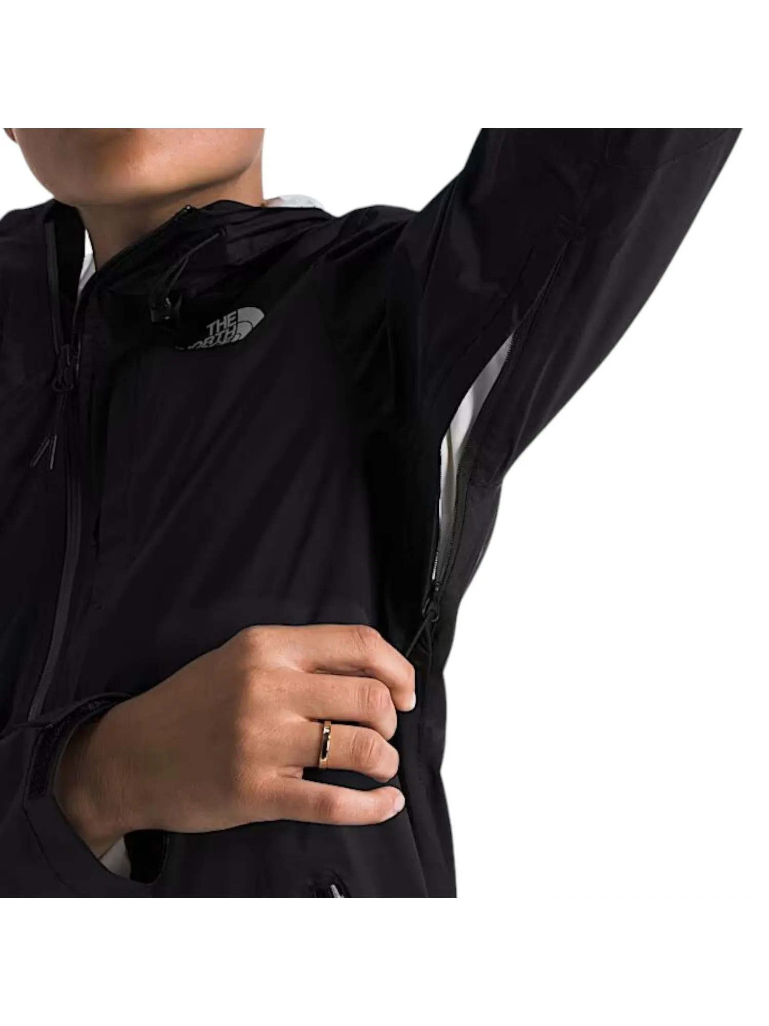 (WMNS) Дождевая куртка The North Face Alta Vista 'TNF Black' — изображение 3 из 3, черный