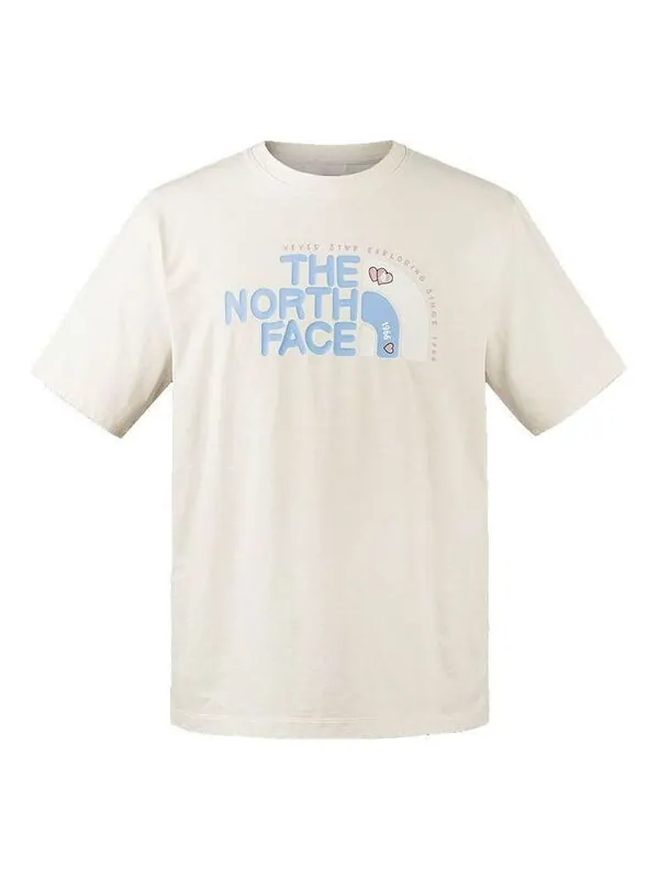 Футболка graphic t-shirt 'white teal' The North Face — изображение 1 из 3, белый