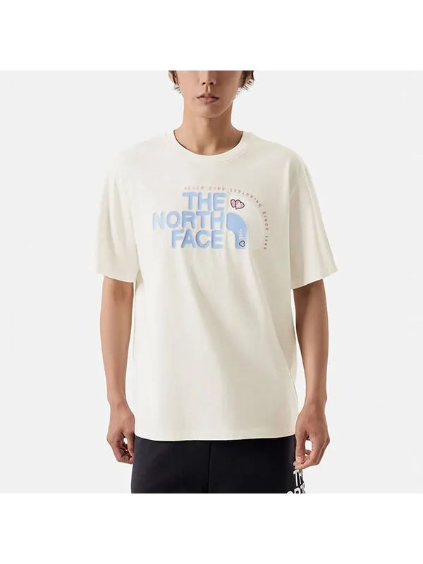 Футболка graphic t-shirt 'white teal' The North Face — изображение 3 из 3, белый