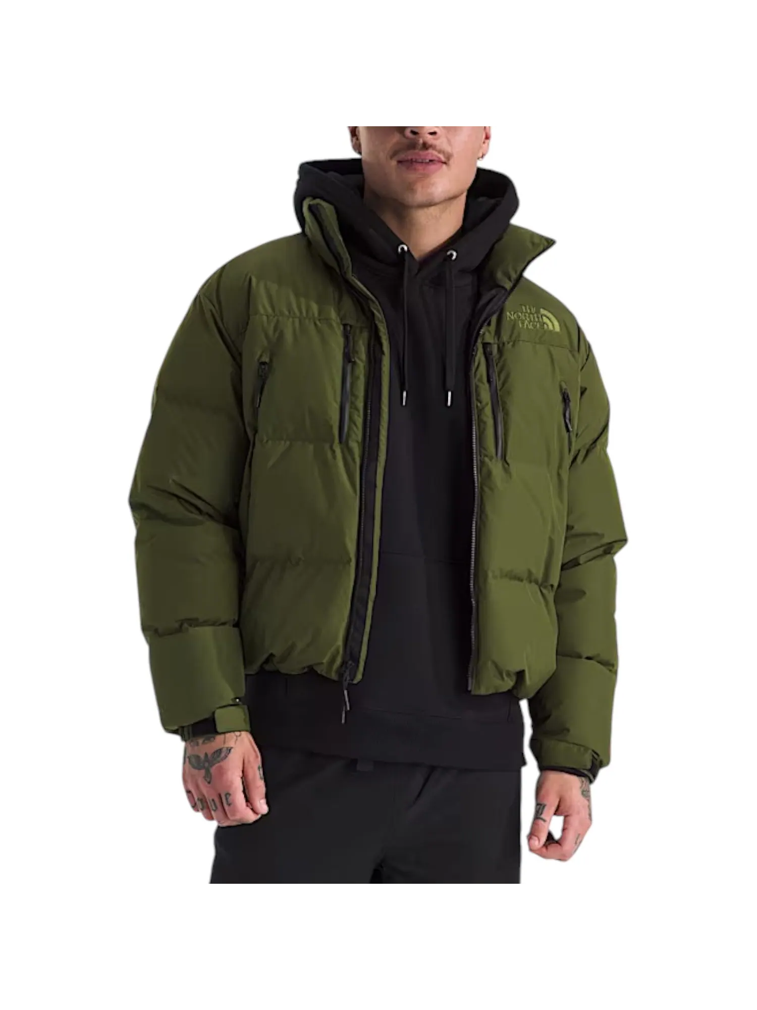 Куртка THE NORTH FACE RMST Gore-Tex Nuptse Jacket 'Woodland Green' — изображение 2 из 3, зеленый