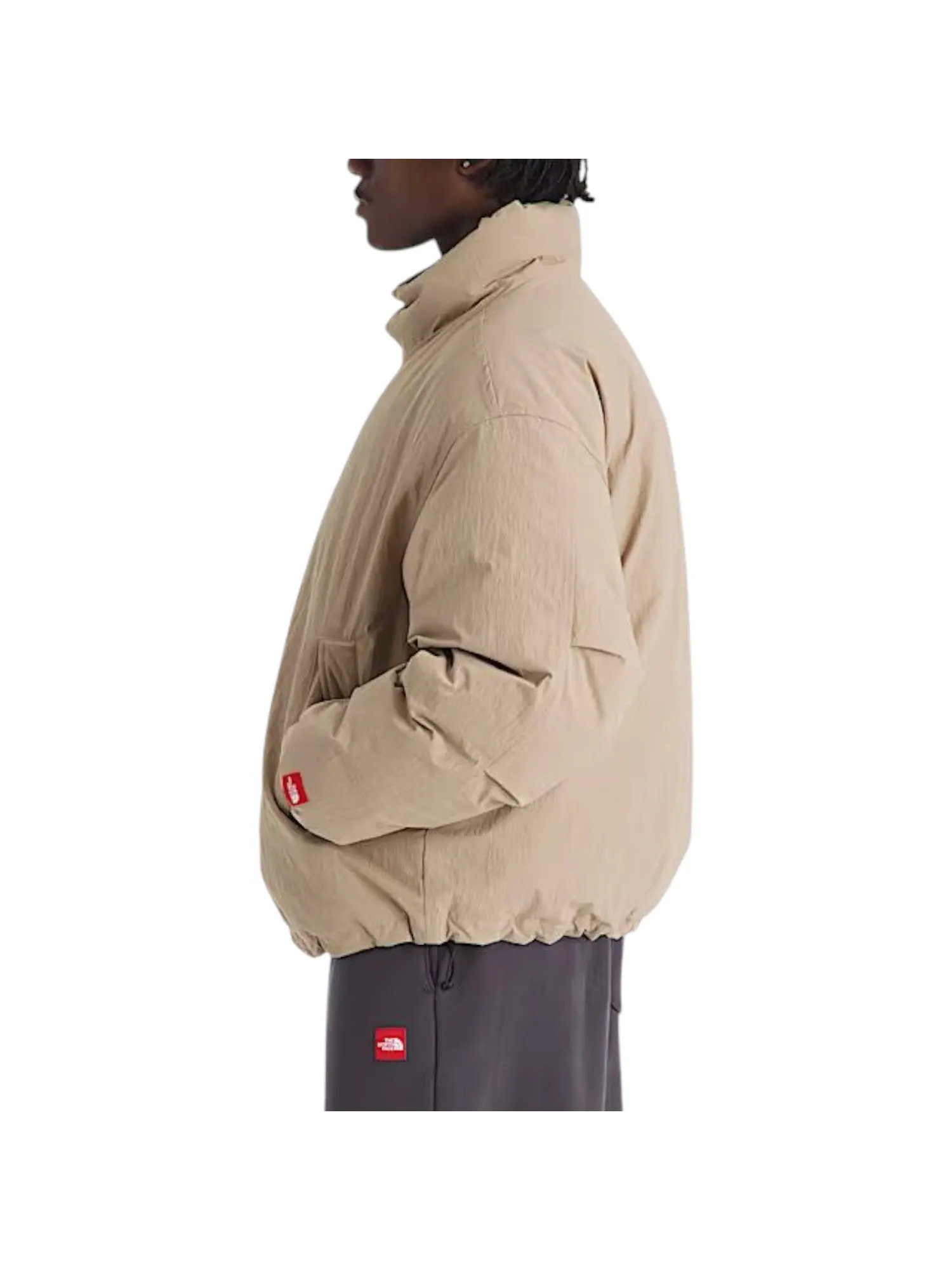 Куртка The North Face Red Box Down Jacket 'Mushroom Grey' — изображение 3 из 4, бежевый