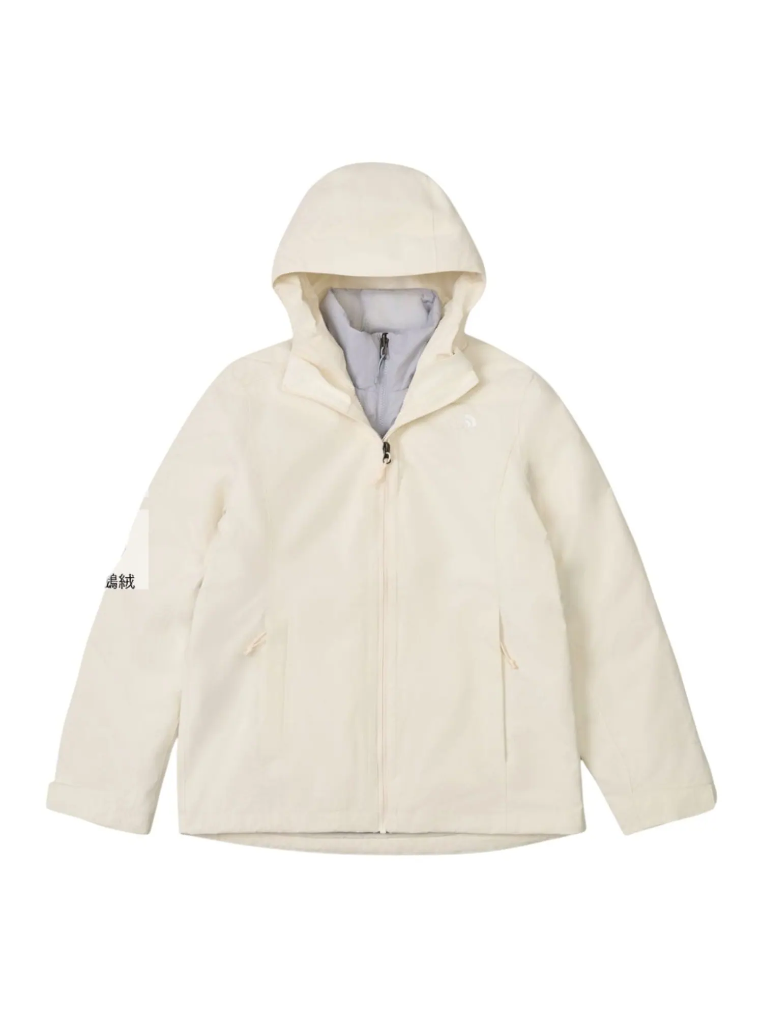 Куртка (WMNS) THE NORTH FACE Dryvent Waterproof 3-in-1 Jacket 'White Dune Blue Flax' — изображение 1 из 4, белый