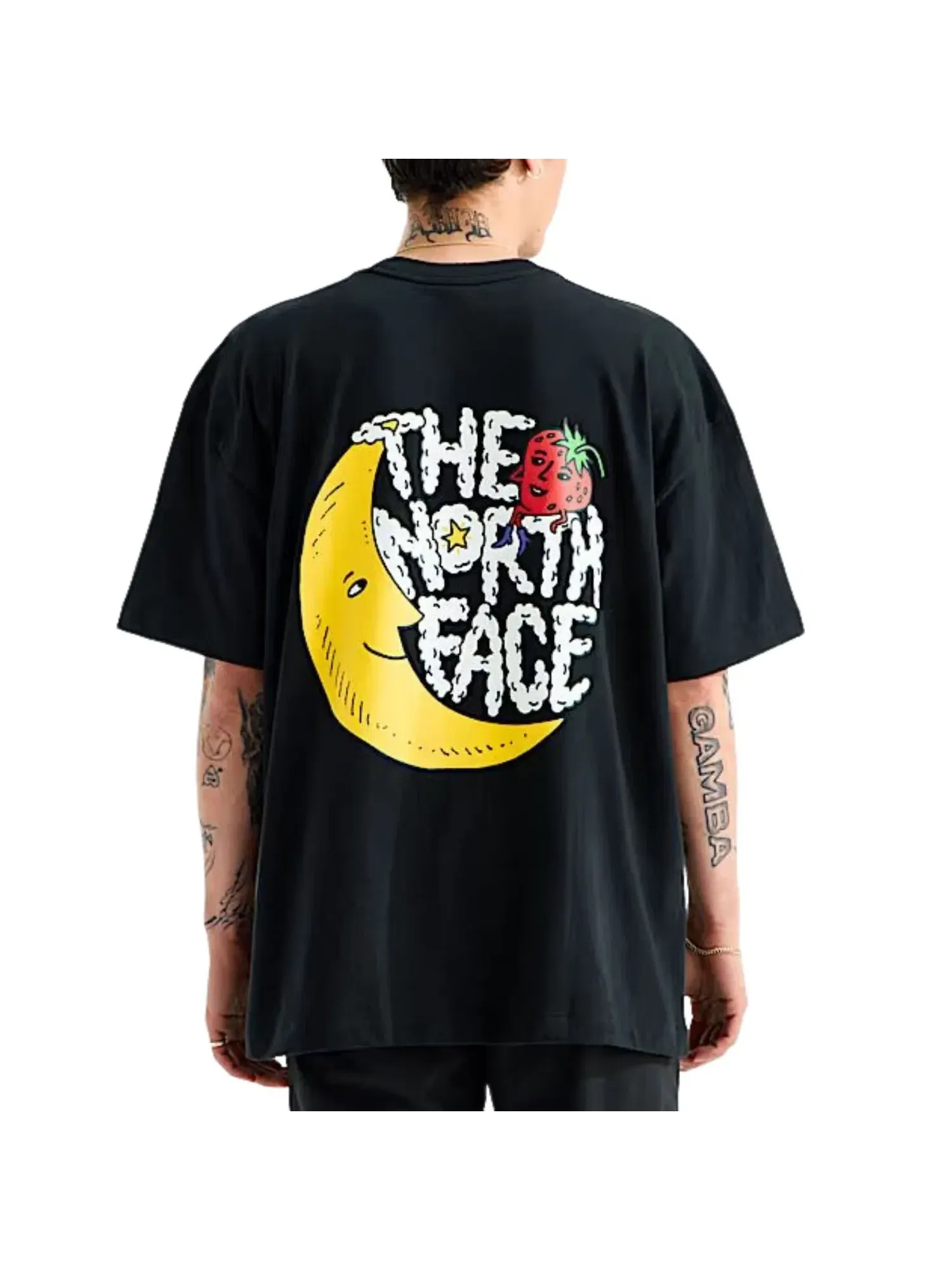 Мужская футболка с принтом The North Face x Sky High Farm Goods — изображение 3 из 4, черный