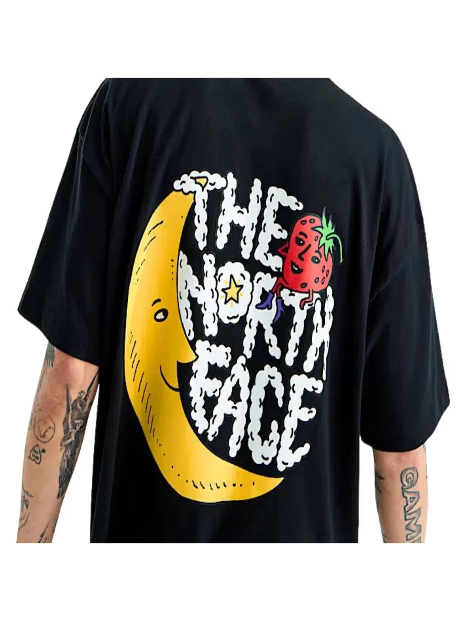 Мужская футболка с принтом The North Face x Sky High Farm Goods — изображение 4 из 4, черный