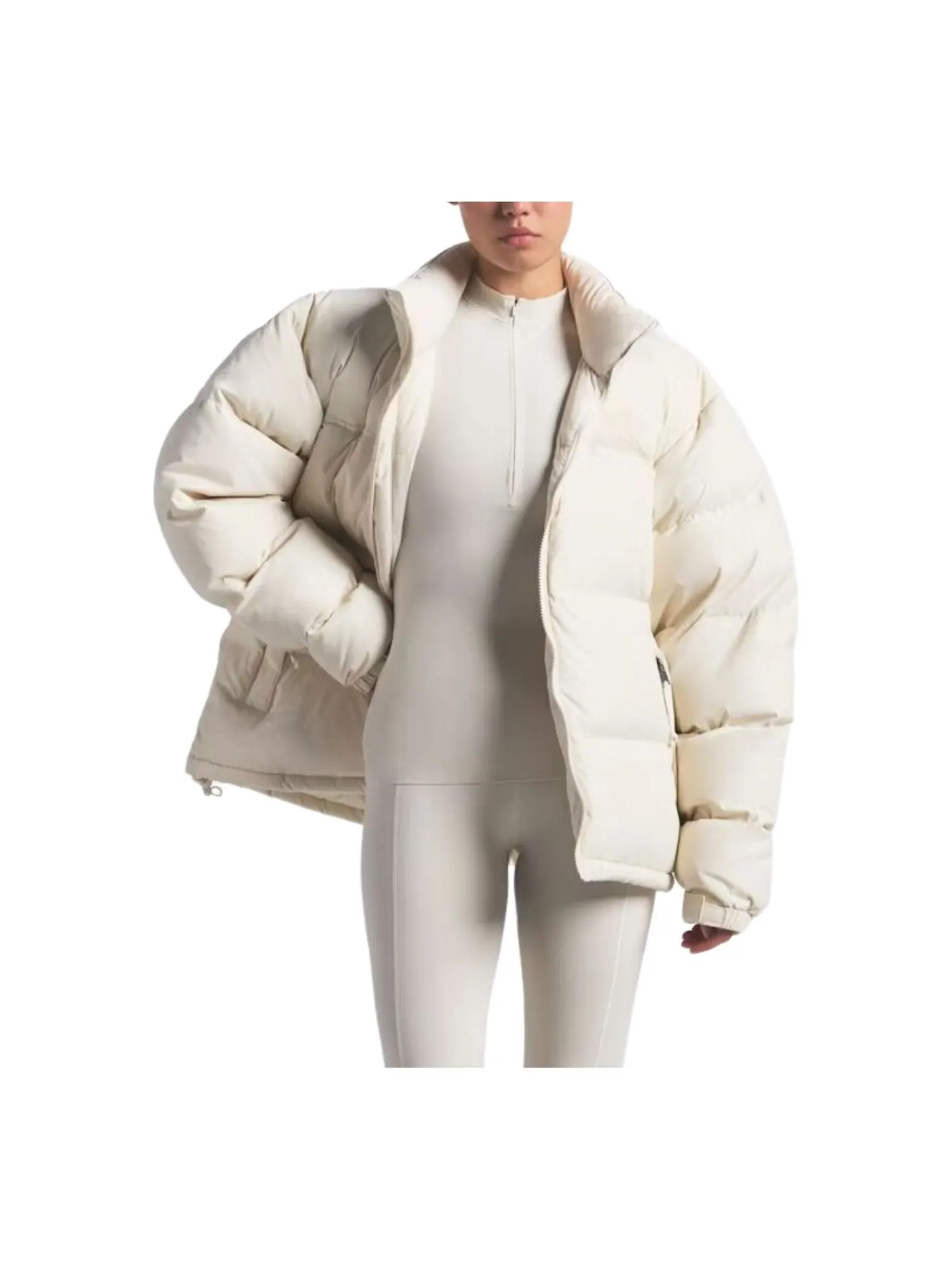 Куртка The North Face x SKIMS FW25 1996 Retro Nuptse Jacket 'Bone' — изображение 2 из 3, кость