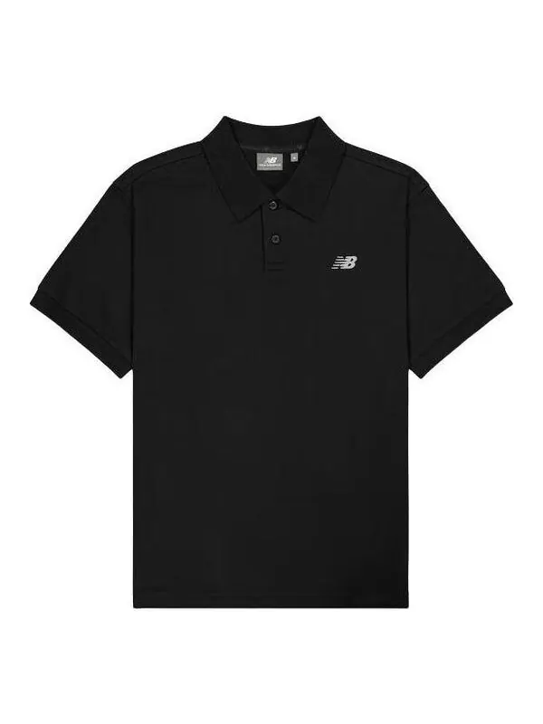 Рубашка поло nb logo рубашка поло New Balance — изображение 1 из 2, черный