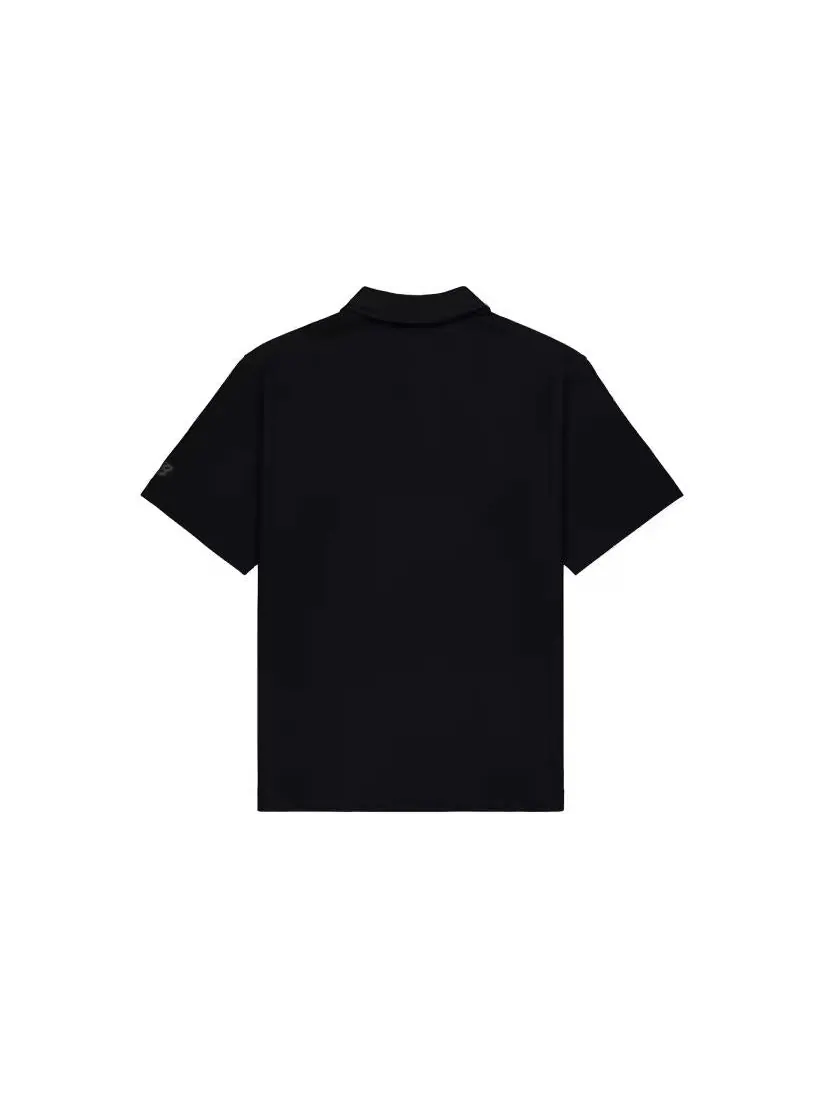 Поло New Balance Small Biking Graphic Polo Shirt 'Black' NFE26061-BK — изображение 2 из 2, черный