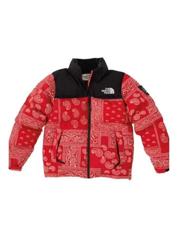 Куртка nuptse down jacket 'red' The North Face — изображение 1 из 3, красный