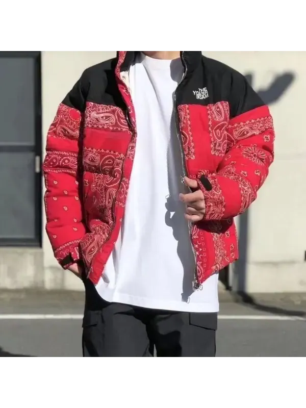 Куртка nuptse down jacket 'red' The North Face — изображение 3 из 3, красный