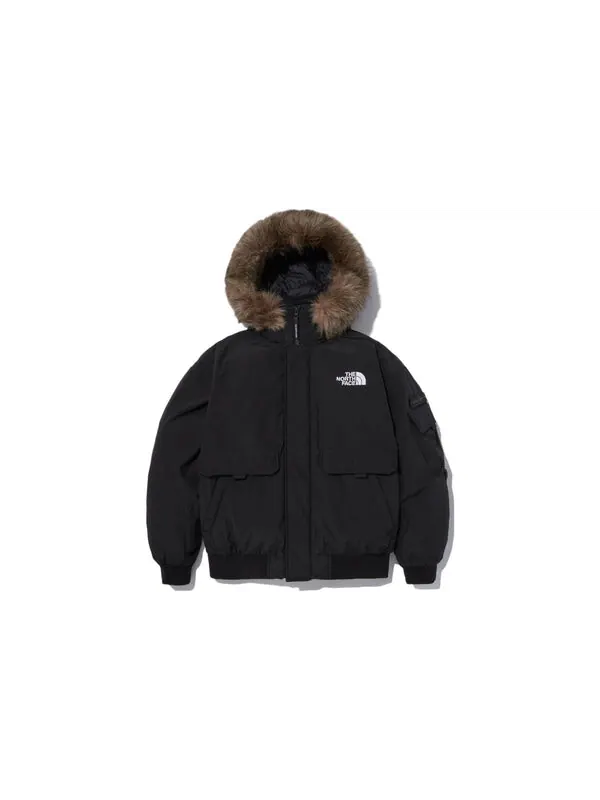 Куртка logo polar air down bomber jacket 'black' The North Face — изображение 2 из 3, черный