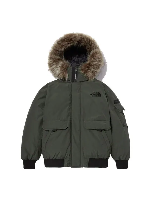 Куртка logo polar air down bomber jacket 'olivegreen' The North Face — изображение 1 из 3, оливковый зеленый