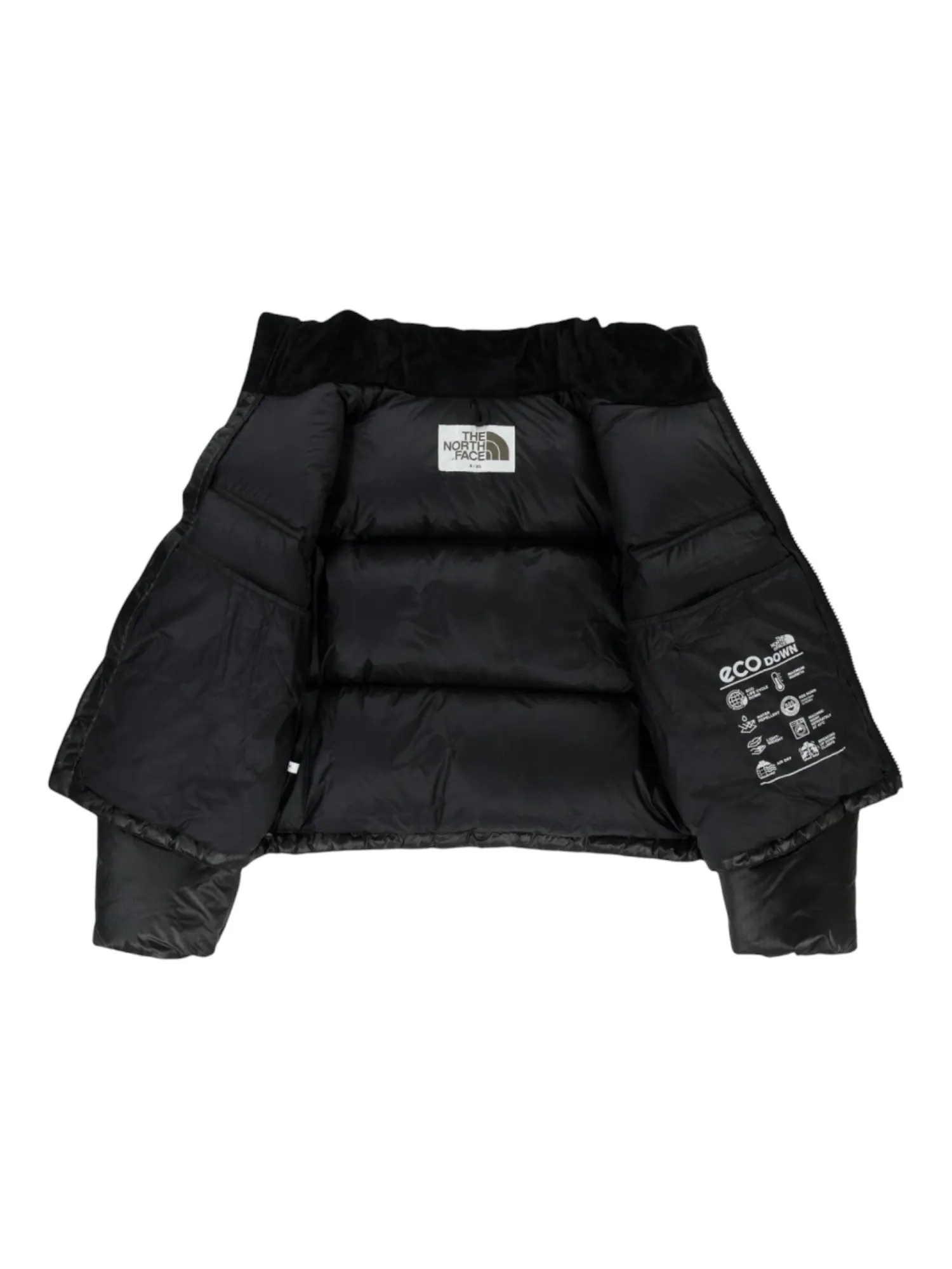 Куртка (WMNS) The North Face Novelty Nuptse RDS Down Jacket Asia Sizing 'Black' — изображение 2 из 3, черный