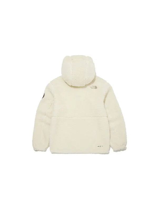 Куртка fleece hoodie jacket 'white' The North Face — изображение 2 из 4, белый