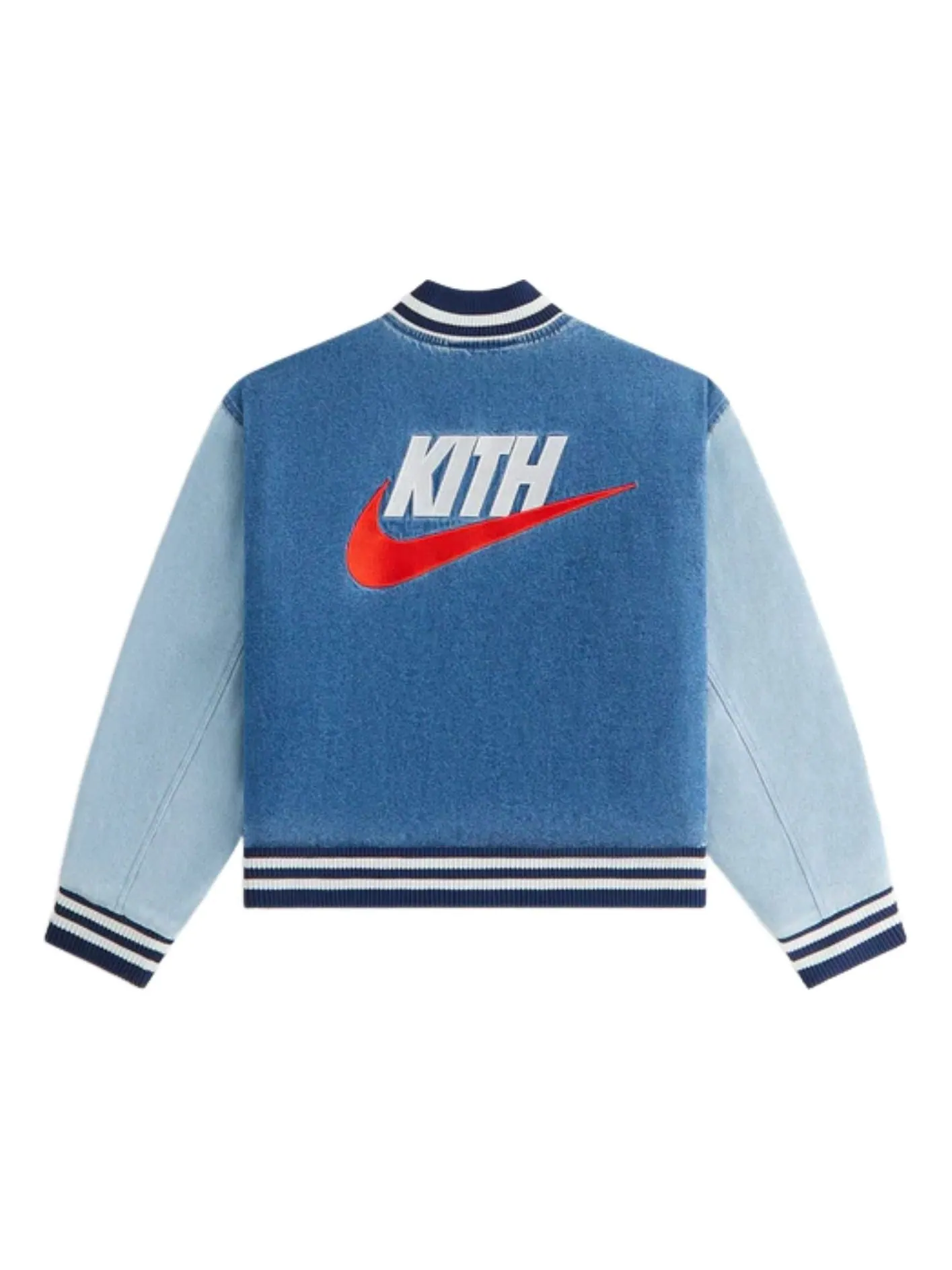 (PS) Джинсовая куртка-бомбер Kith x Nike — изображение 2 из 2, темно-синий