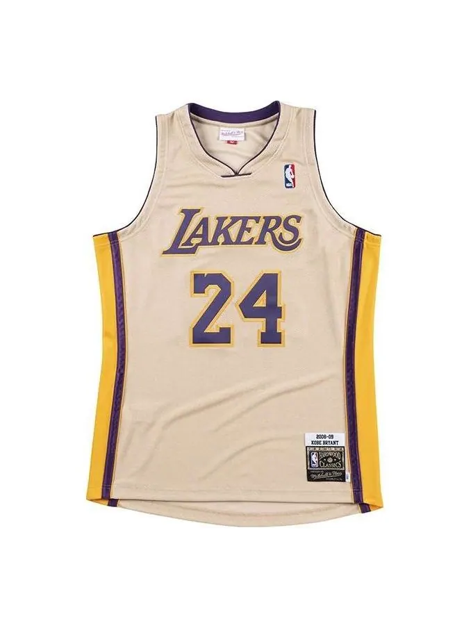 Джерси Mitchell & Ness NBA Premium Gold Jersey Los Angeles Lakers 2008-09 Kobe Bryant 'Beige' — изображение 1 из 2, бежевый