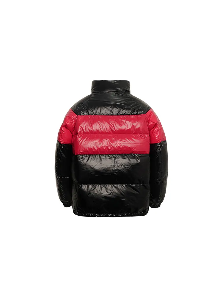 Пальто New Balance Reversible Puffer Coat 'Black Red' — изображение 2 из 4, черный
