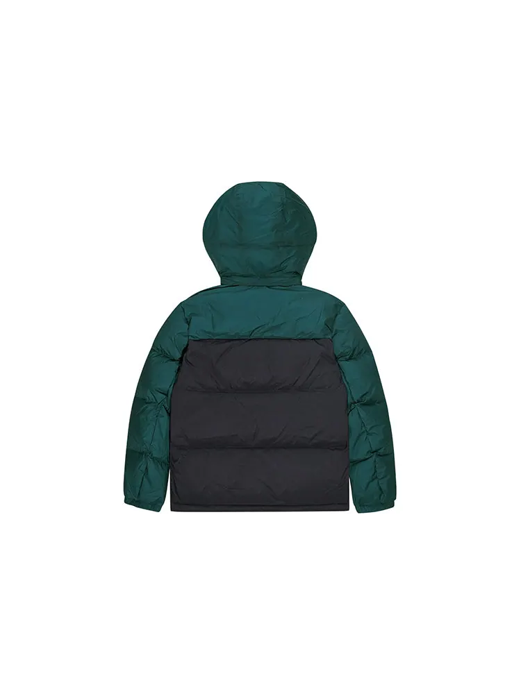 Куртка New Balance Classic Reversible Puffer Jacket 'Black Green' — изображение 6 из 6, черный