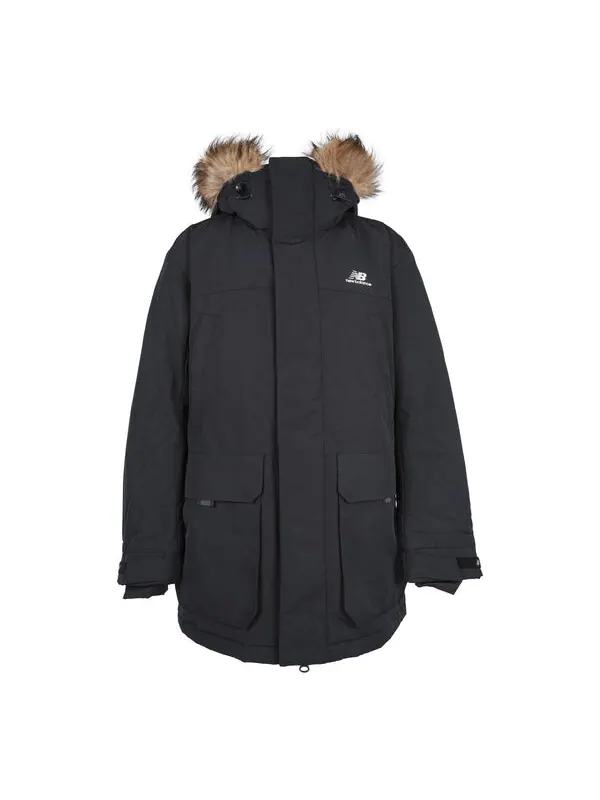Куртка теплые длинные пуховые парки New Balance — изображение 1 из 2, черный