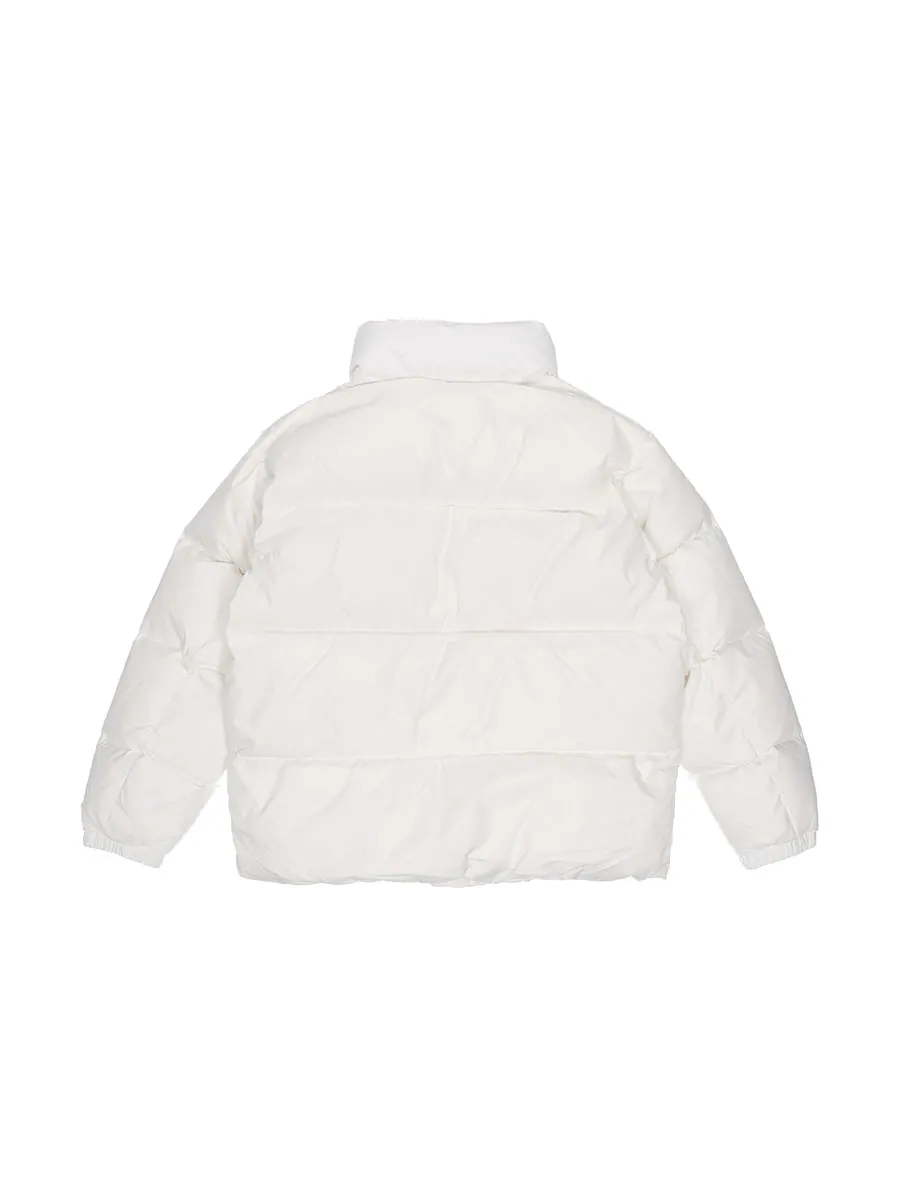 Куртка New Balance Essential Logo Puffer Jacket 'White' — изображение 2 из 2, белый