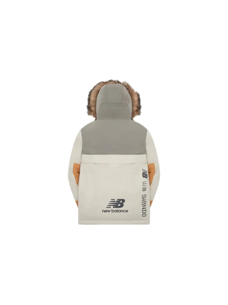 Куртка New Balance x Tyakasha Color Block Jacket 'Grey White Orange' — изображение 2 из 2, серый