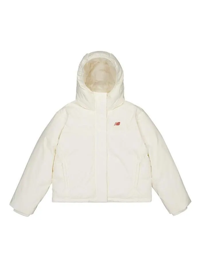 Куртка New Balance Puffer Down Jacket 'White' — изображение 1 из 4, белый