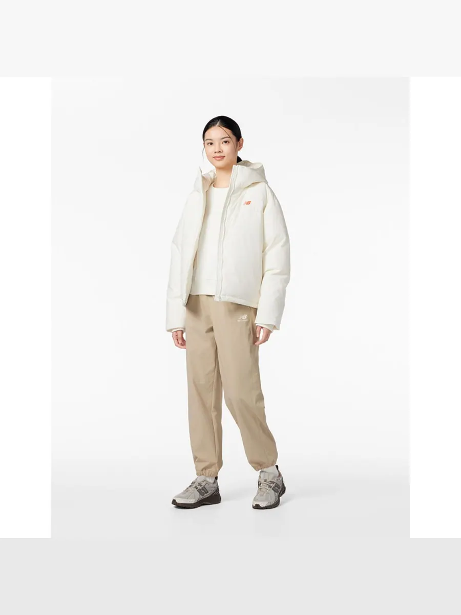 Куртка New Balance Puffer Down Jacket 'White' — изображение 3 из 4, белый