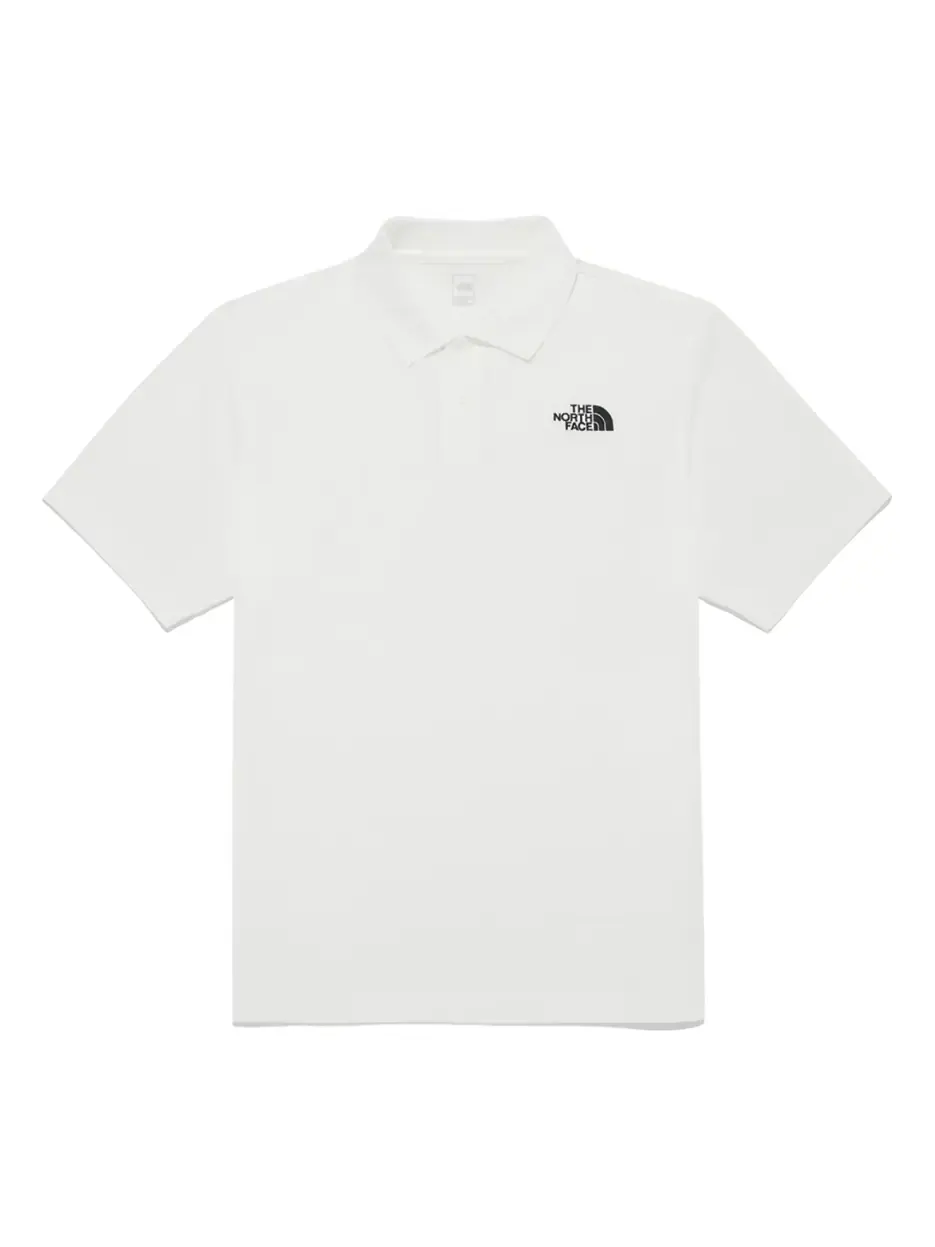 Футболка THE NORTH FACE Coolmax Prime Short Sleeve Polo Asia Sizing 'Off White' — изображение 1 из 2, белый