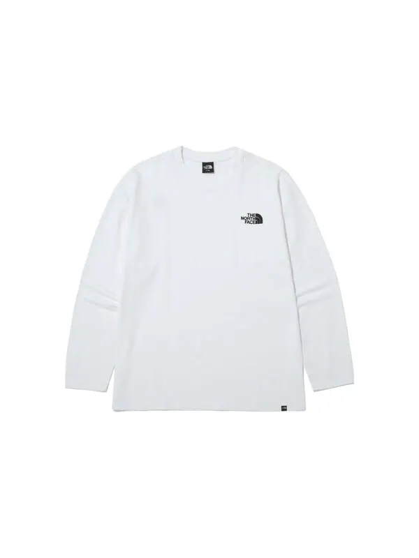 Футболка long sleeve t-shirt 'white' The North Face — изображение 2 из 3, белый