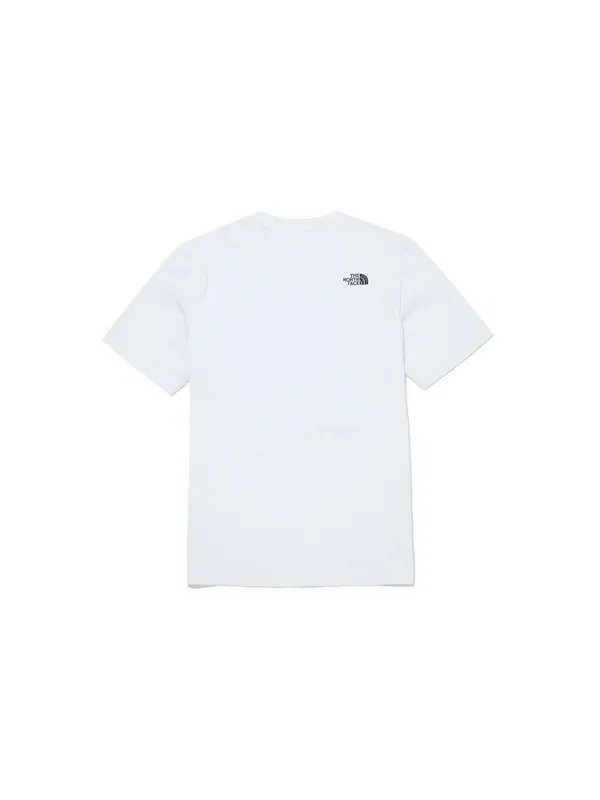 Футболка logo-print cotton t-shirt 'white' The North Face — изображение 3 из 4, белый