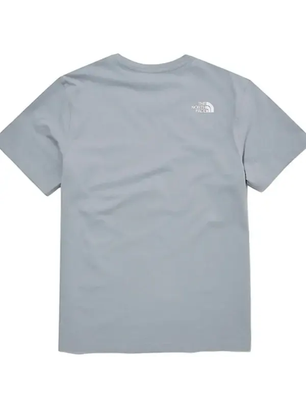 Футболка tnf basic cotton t-shirt 'grey' The North Face — изображение 2 из 2, серый