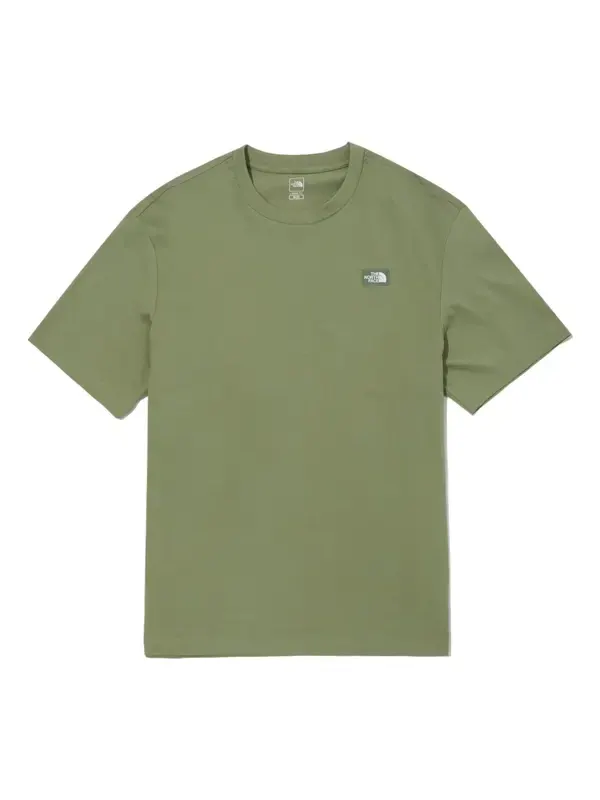 Футболка cotton overfit t-shirt 'green' The North Face — изображение 1 из 2, зеленый