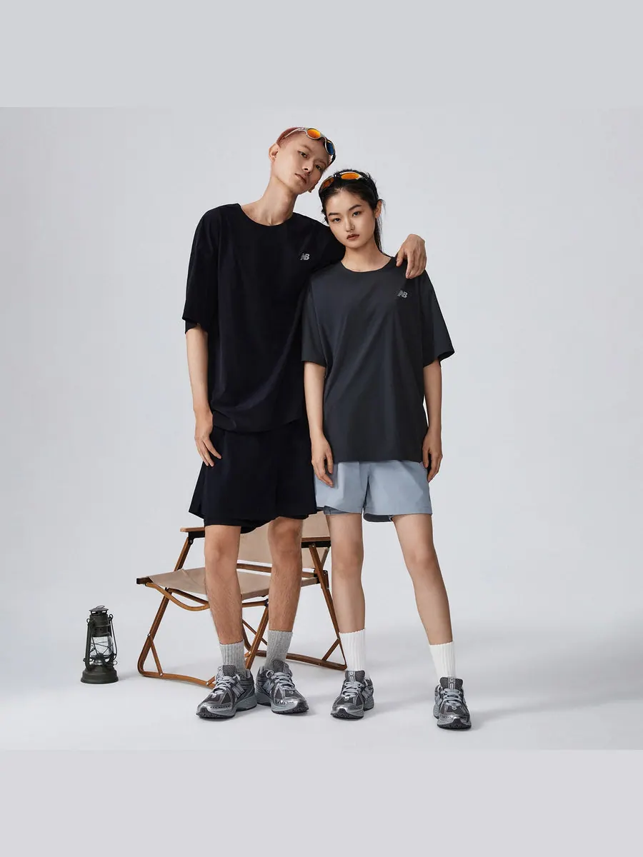 Спортивные шорты New Balance NB Logo 2 In 1 Short 'Black' — изображение 3 из 5, черный