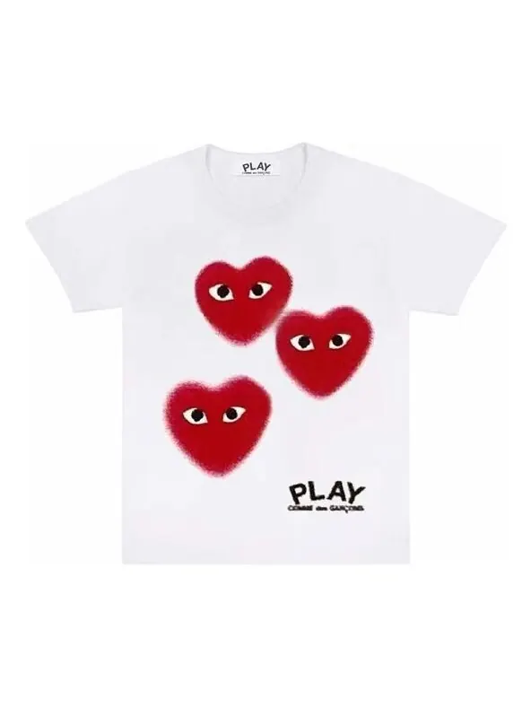 Футболка love short sleeve white Comme Des Garcons Play — изображение 1 из 1, белый