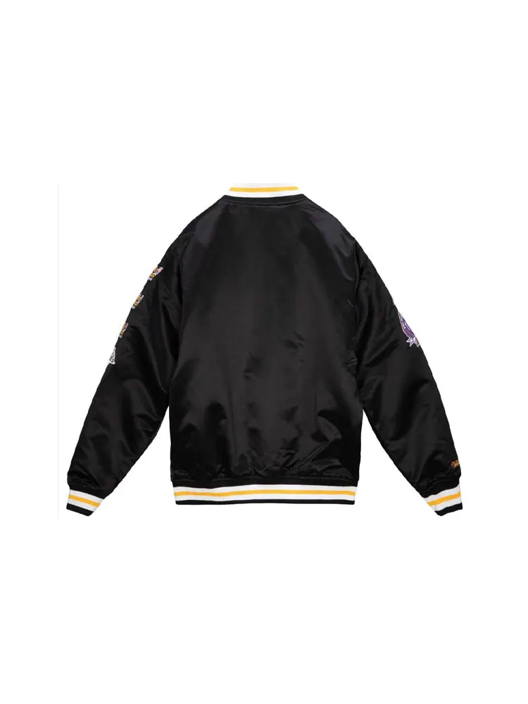 Куртка Mitchell & Ness NBA Los Angeles Lakers Champ City Satin Jacket 'Black' — изображение 2 из 2, черный