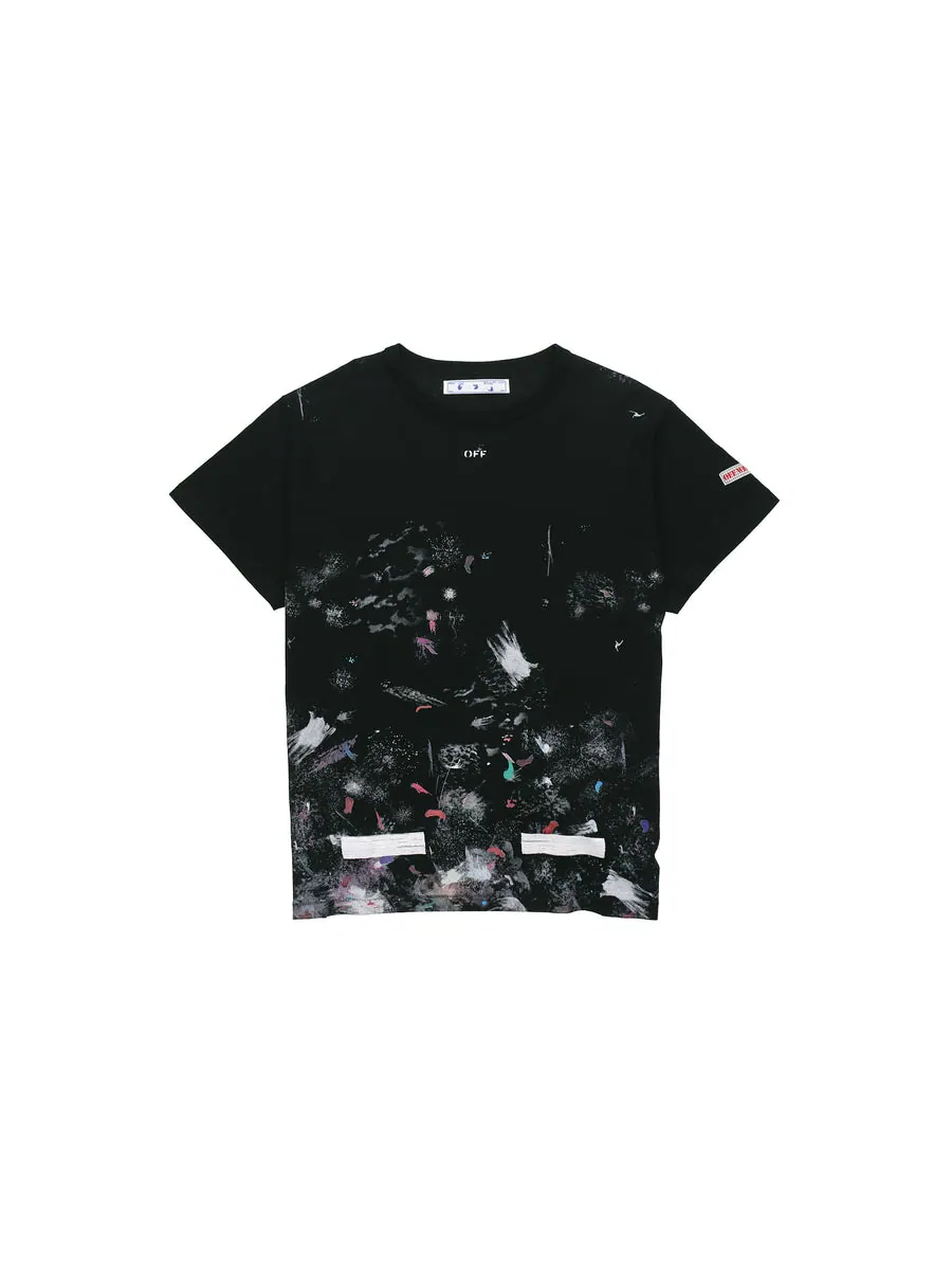 Футболка Off-White Seeing Things Washed T-Shirt 'Black' — изображение 2 из 4, черный