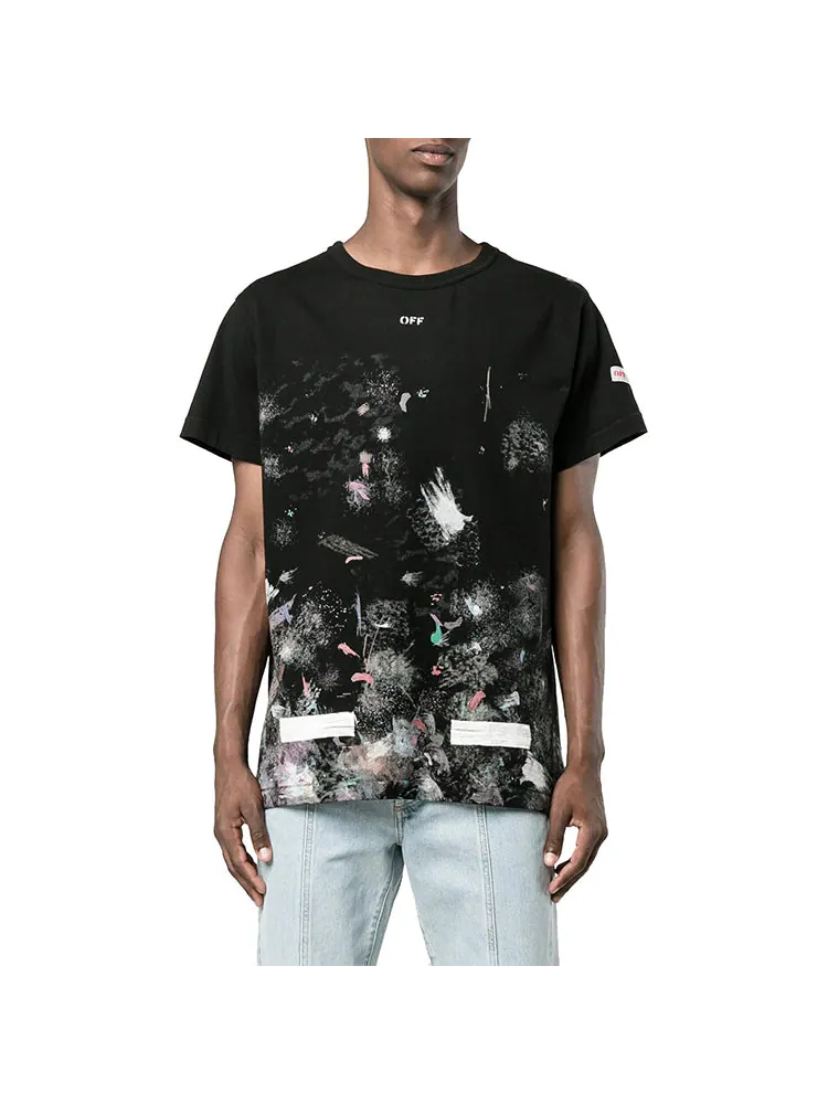Футболка Off-White Seeing Things Washed T-Shirt 'Black' — изображение 3 из 4, черный