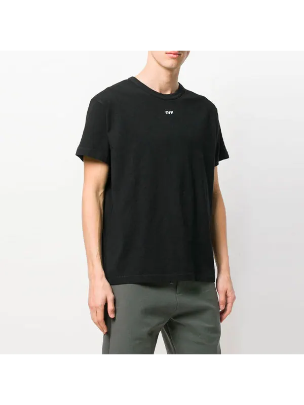 Футболка basic logo pill box short sleeve Off-White — изображение 3 из 4, черный