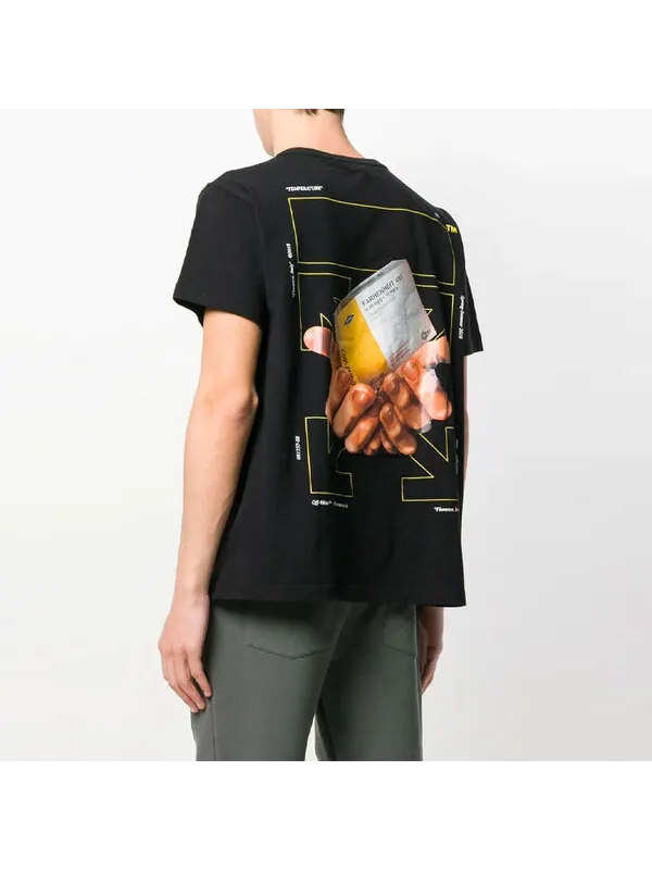 Футболка basic logo pill box short sleeve Off-White — изображение 4 из 4, черный