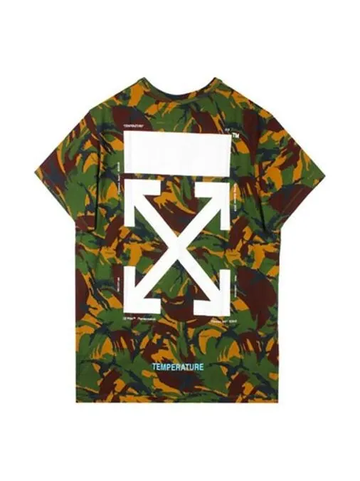 Футболка green camouflage arrows short sleeve Off-White — изображение 1 из 4, камуфляж