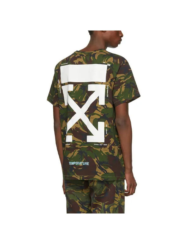 Футболка green camouflage arrows short sleeve Off-White — изображение 4 из 4, камуфляж
